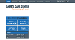 Desktop Screenshot of animalcarecentersmyrna.com