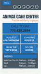 Mobile Screenshot of animalcarecentersmyrna.com