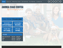 Tablet Screenshot of animalcarecentersmyrna.com